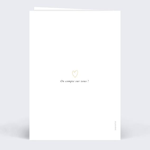 Invitation anniversaire de mariage Liens du Cœur