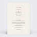 Invitation anniversaire mariage Initiales Rafinées Verso