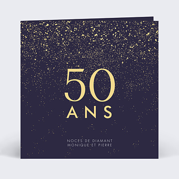 Invitation anniversaire de mariage Pluie de Fête
