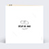 Invitation anniversaire de mariage Année en grand avec Graines