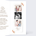 Invitation anniversaire de mariage Flower of Fall Allongé