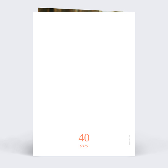 Invitation anniversaire mariage Rétrospective Verso