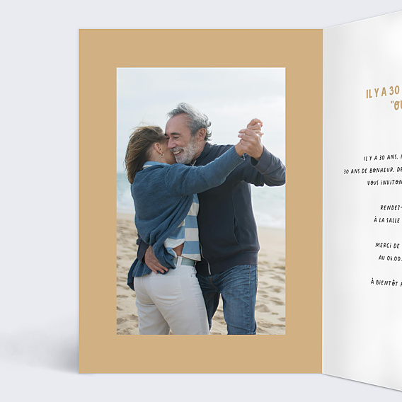 Invitation anniversaire de mariage Notre Chemin