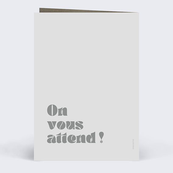 Invitation anniversaire mariage 60 ans de mariage Verso