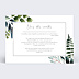 Invitation anniversaire de mariage Idylle Végétale