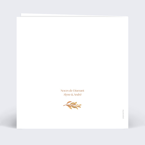 Invitation anniversaire de mariage Couronne Printanière
