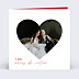 Invitation anniversaire de mariage Photo cœur