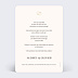 Invitation anniversaire mariage Alliances Minimalistes Verso