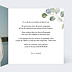 Invitation anniversaire mariage Couronne Ocre Eucalyptus Intérieur Droit