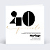 Invitation anniversaire de mariage 40 ans Moderne