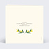 Invitation anniversaire de mariage Couronne de Mimosa