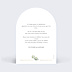 Invitation anniversaire de mariage Végétal chic