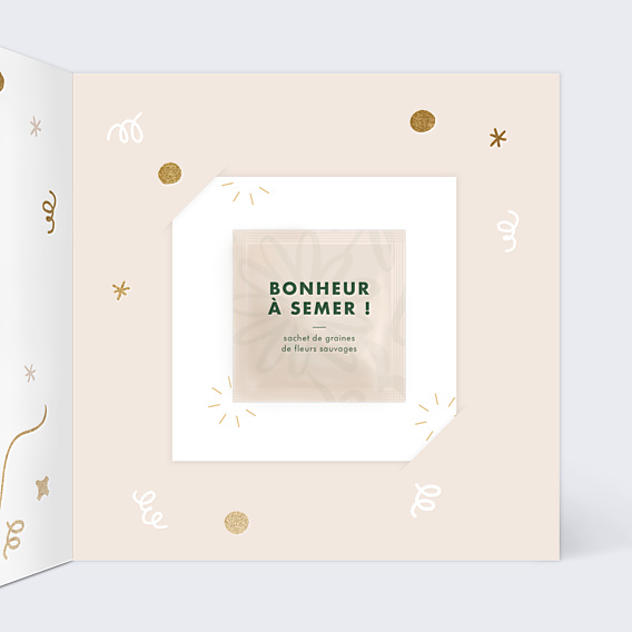 Invitation anniversaire de mariage Cultiver l’amour