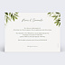 Invitation anniversaire mariage Lauriers Suspendus Verso