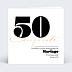 Invitation anniversaire mariage 50 ans Moderne