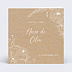 Invitation anniversaire mariage Gravure Kraft