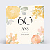 Invitation anniversaire mariage Jardin Aquarelle