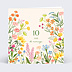 Invitation anniversaire mariage Jardin Romantique