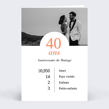 Invitation Anniversaire de Mariage Rtrospective