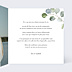 Invitation anniversaire de mariage Couronne Ocre Eucalyptus