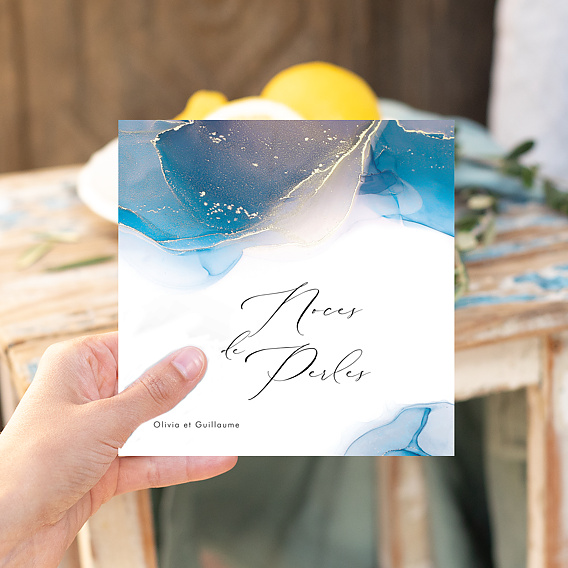 Invitation anniversaire mariage Opaline Après 1