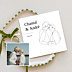Invitation anniversaire de mariage Portrait en line art