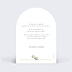 Invitation anniversaire de mariage Végétal chic