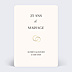 Invitation anniversaire de mariage Alliances Minimalistes