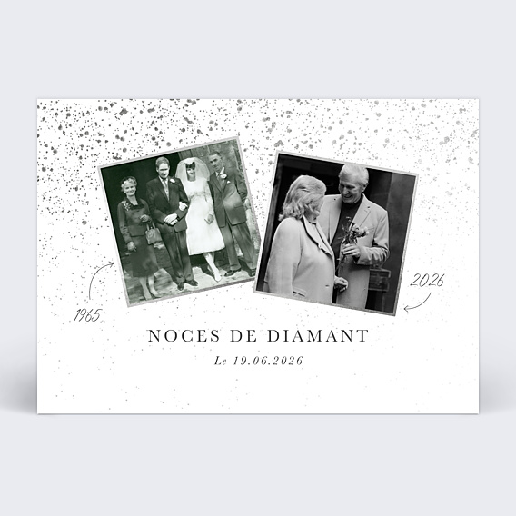 Invitation anniversaire de mariage Nos Années