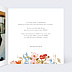 Invitation anniversaire mariage Éveil des fleurs Intérieur Droit