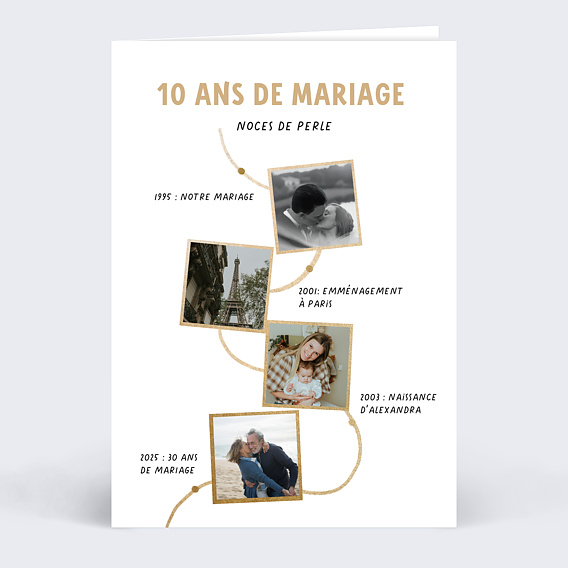 Invitation anniversaire mariage Notre Chemin