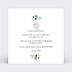 Invitation anniversaire mariage Petite Couronne Eucalyptus Verso