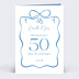 Invitation anniversaire de mariage Alliances et Ruban