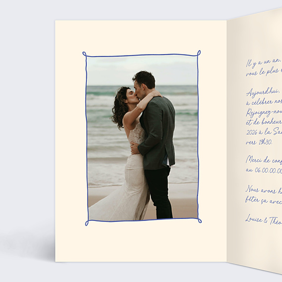 Invitation anniversaire de mariage Illustration Fête