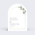Invitation anniversaire de mariage Végétal chic
