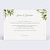 Invitation anniversaire de mariage Lauriers Suspendus