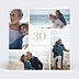 Invitation anniversaire de mariage Etiquette carré