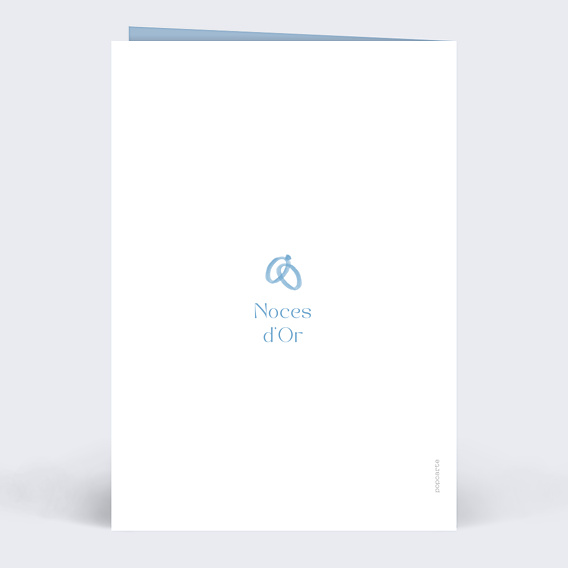 Invitation anniversaire de mariage Alliances et Ruban