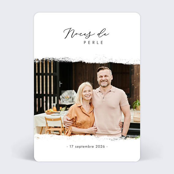 Invitation anniversaire de mariage Manuscrite