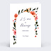 Invitation anniversaire mariage Arche champêtre