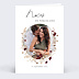 Invitation anniversaire mariage Couronne de Fleurs Sauvages