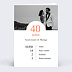 Invitation anniversaire mariage Rétrospective