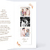 Invitation anniversaire de mariage Flower of Fall Allongé
