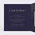 Invitation anniversaire mariage Pluie de Fête avec graines Intérieur Gauche