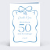 Invitation anniversaire mariage Alliances et Ruban