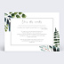 Invitation anniversaire mariage Idylle Végétale Verso