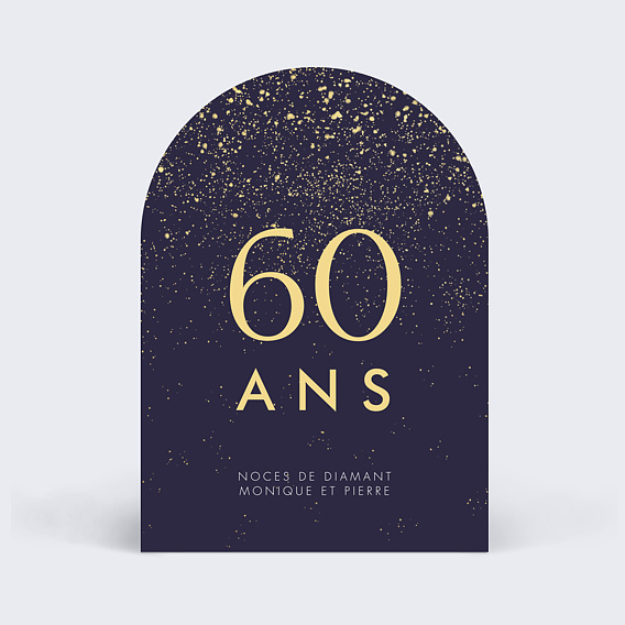 Invitation anniversaire mariage Pluie de Fête