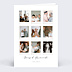 Invitation anniversaire de mariage Pêle-mêle polaroid