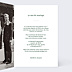 Invitation anniversaire de mariage Portrait minimaliste aligné