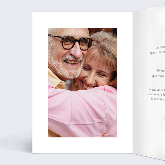Invitation anniversaire de mariage 30 années d'amour